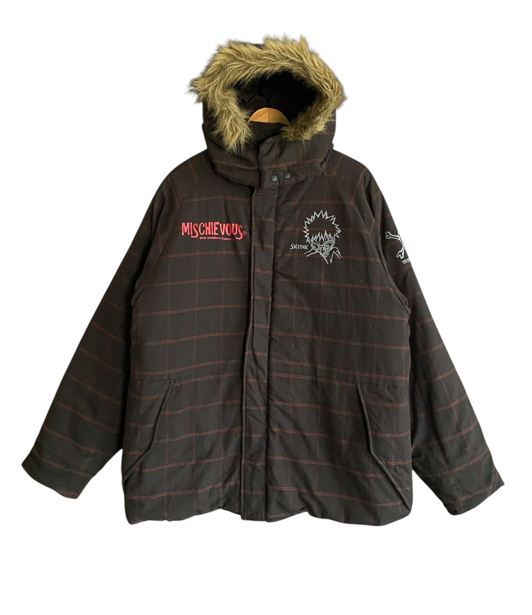 Rare Vintage Japanese Brand Mischievous Fur Puffer Jacket 2000s - Etsy