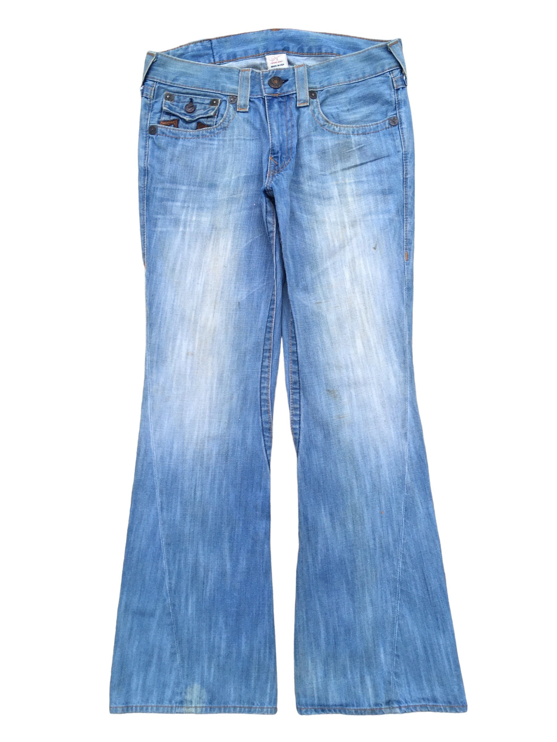 Rare Design Vintage True Religion Leather Logo Jeans 2000s - Etsy