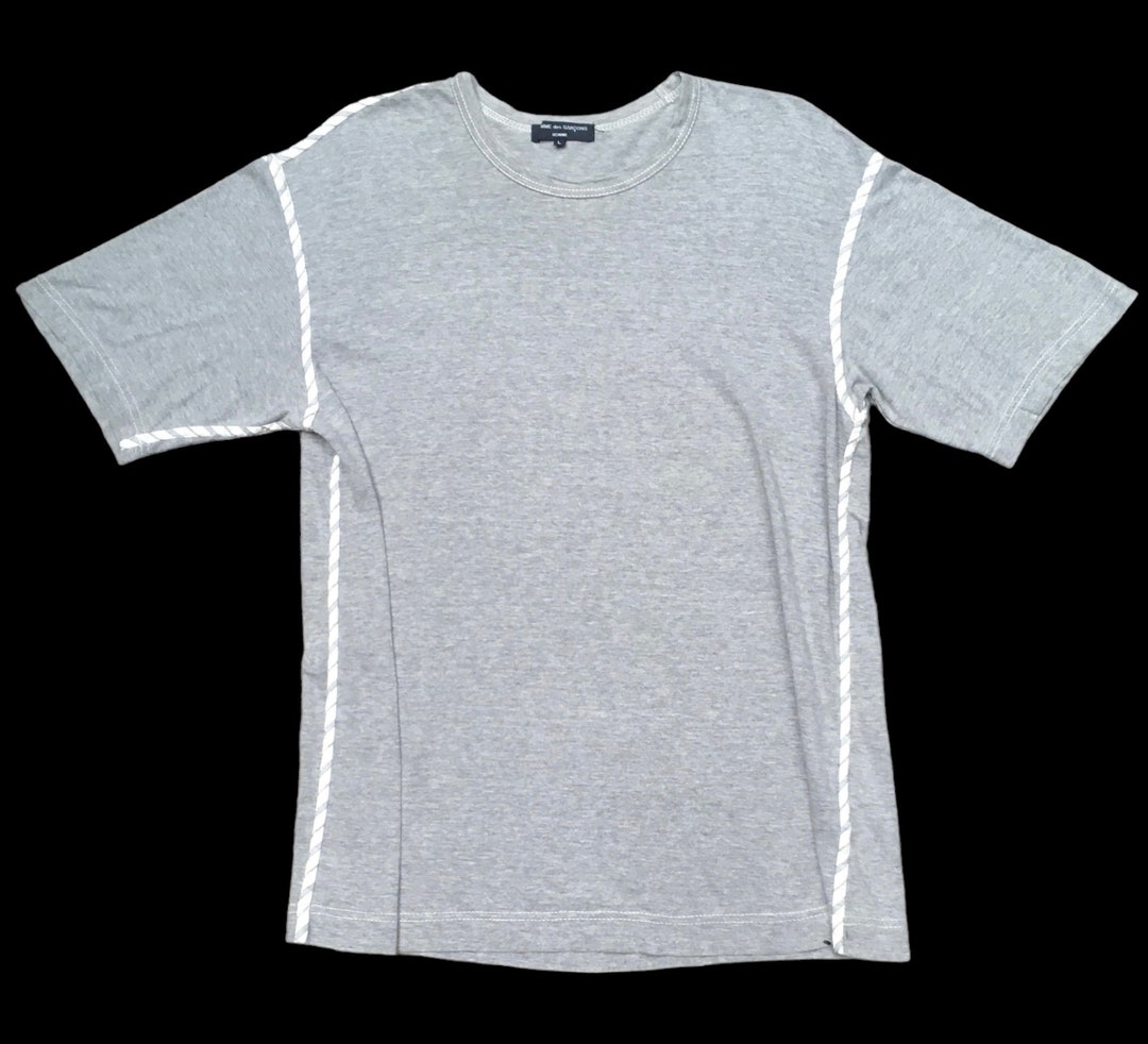COMME des GARCONS HOMME AD2001 Silver Tag Short sleeve shirt tops HB 020200 Navy