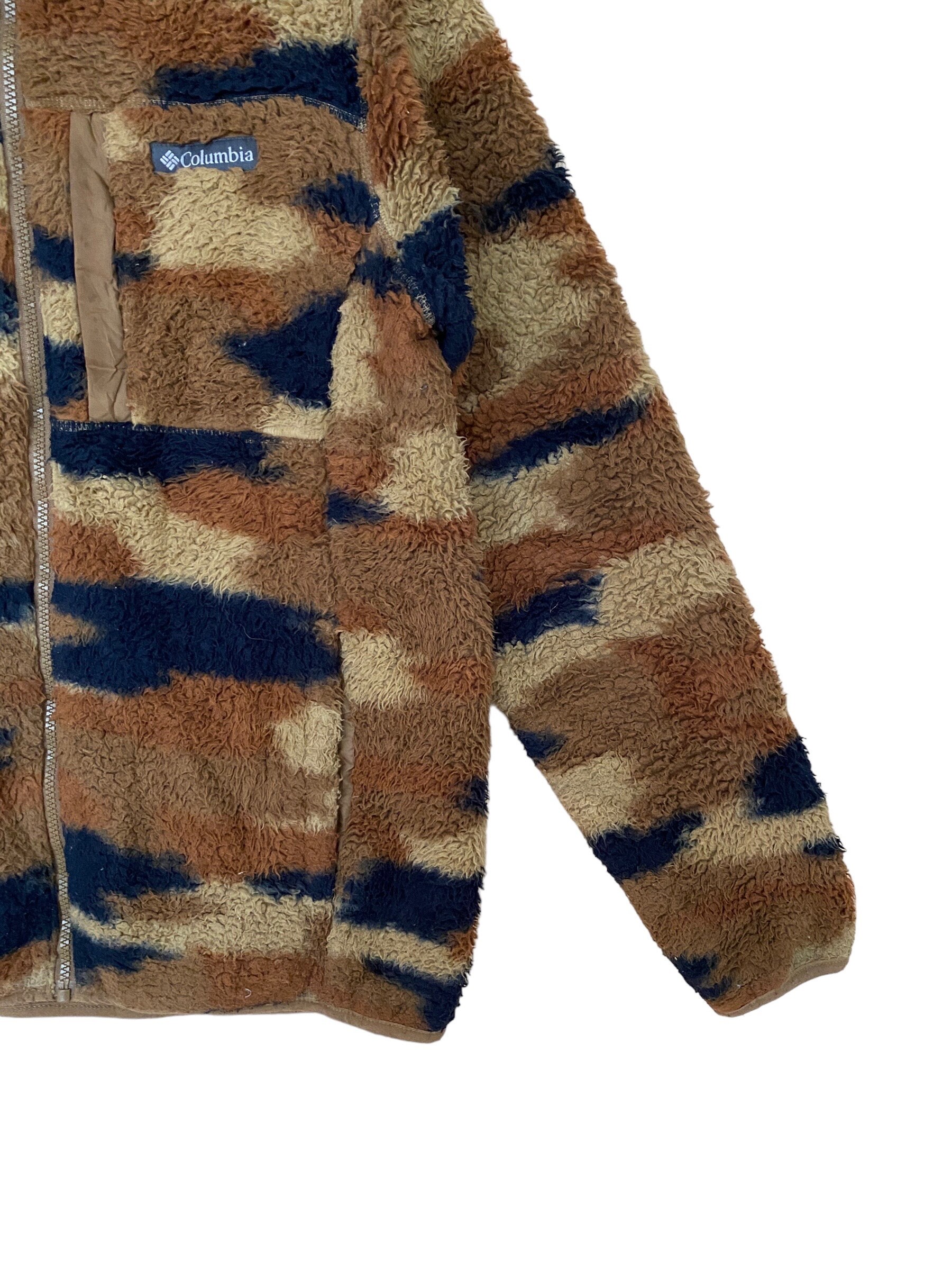 Rare Vintage Brand Columbia Camouflage Fleece Jacket 2000s - Etsy