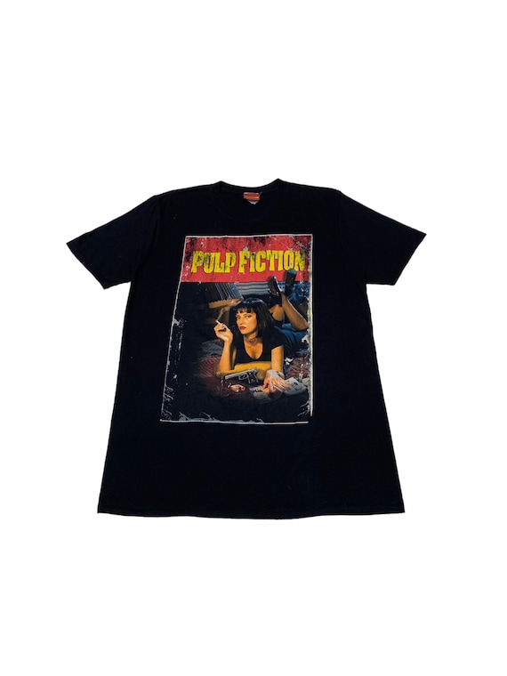 Buy Rare Design Vintage Movie Pulp Fiction T-shirt 2000s Online in 