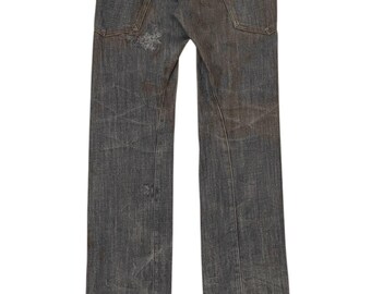 Rare Vintage Japanese Brand Breath Mint Double Waist Jeans 2000s