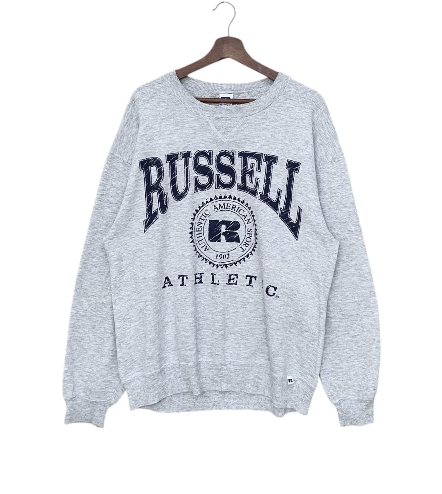 90s RUSSELL ATHLETIC Made in USA製 Vintage 90s Russell Athletic Made In USA Blank Crewneck Sweatshirt