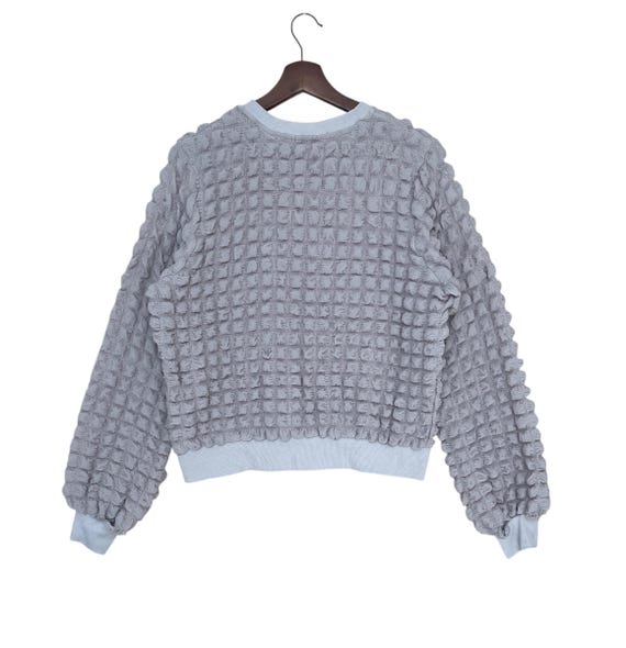 Rare Design Vintage Japanese Brand Colza Fur Bubble Sweatshirt 