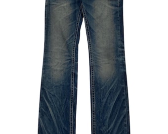Lolita Jeans Size 25 Fits W29xl31 Japanese Low Rise Bootcut Denim