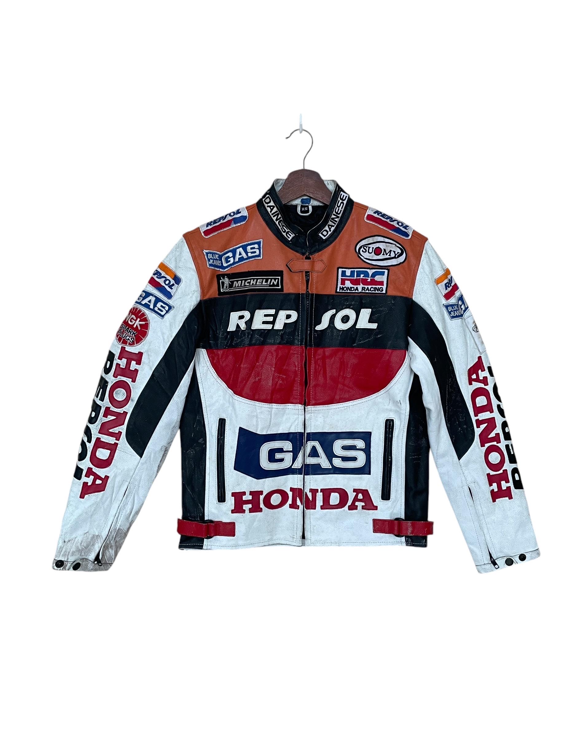 ライダースジャケット　HONDA REPSOLレプリカ New Honda Repsol motorbike leather jacket with complete