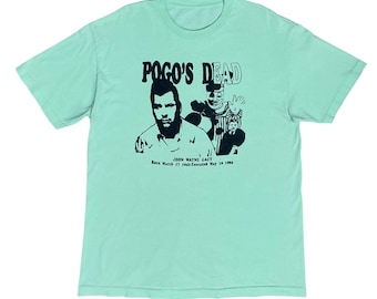 Rare Vintage Pogo's Dead John Wayne Gacy Clown T-shirt 2000s