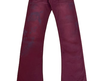 Very Rare Vintage Japanese Brand Semantic Design Flared Jeans 2000s