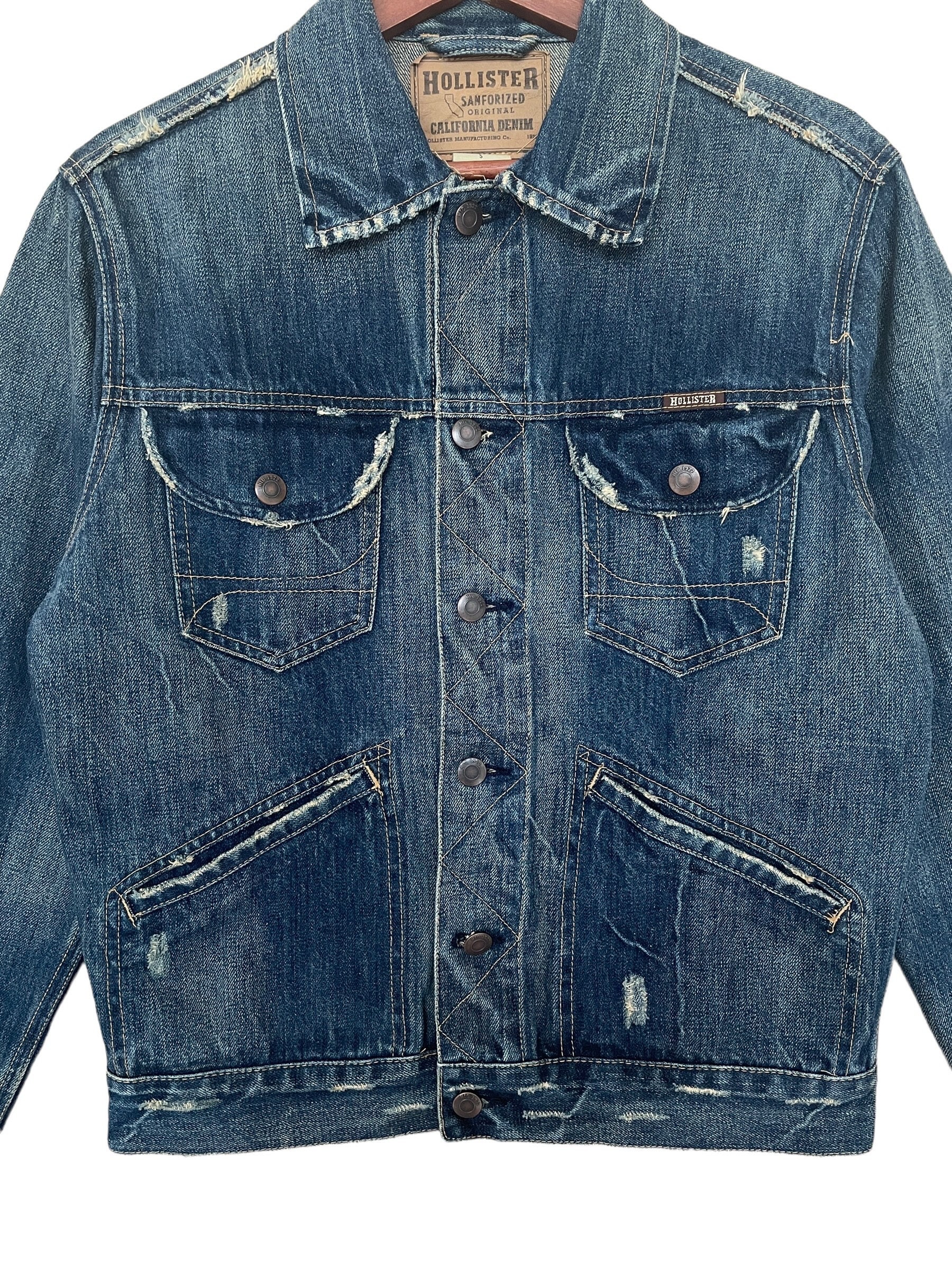 Rare Vintage Brand Hollister Denim Jacket 1990s - Etsy