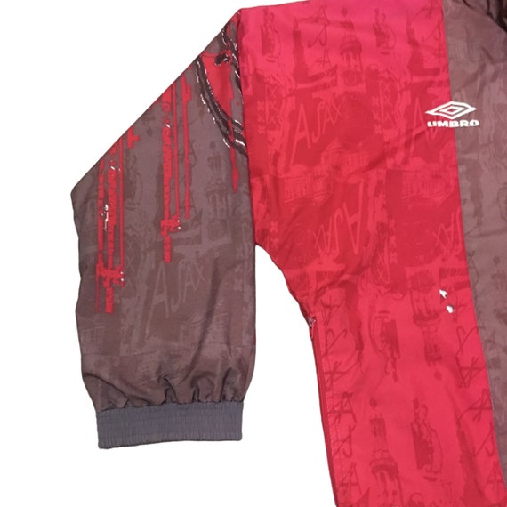 Rare conception vintage équipe de football Umbro Ajax veste des années 1990 - France Rare conception vintage équipe de football Umbro Ajax veste des années 1990 - France