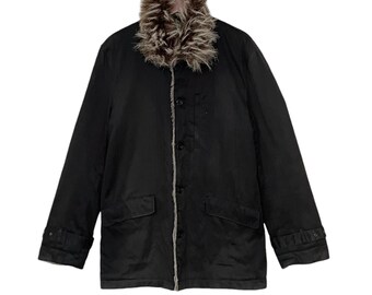 Rare Vintage Japanese Brand Louis Chavlon Fur Jacket 1990s