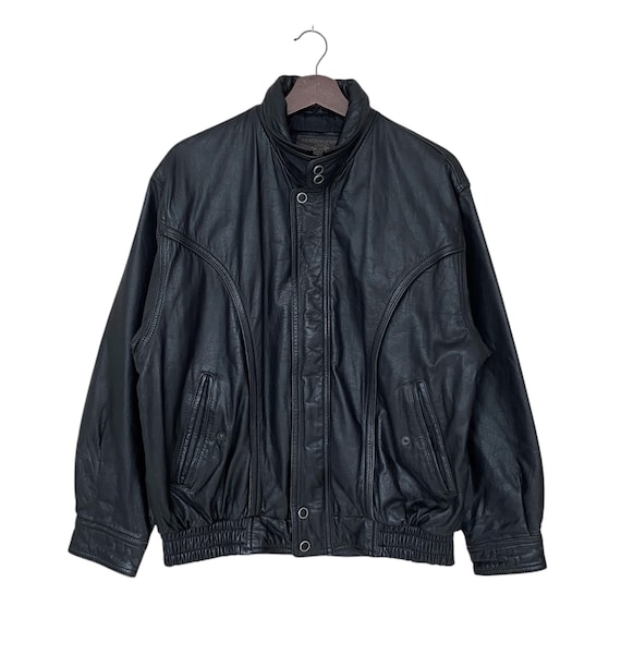 90S SEAHOP カウレザー レザーブルゾン ジャケット Rare Design Vintage Japanese Brand Seahop Club Leather Jacket
