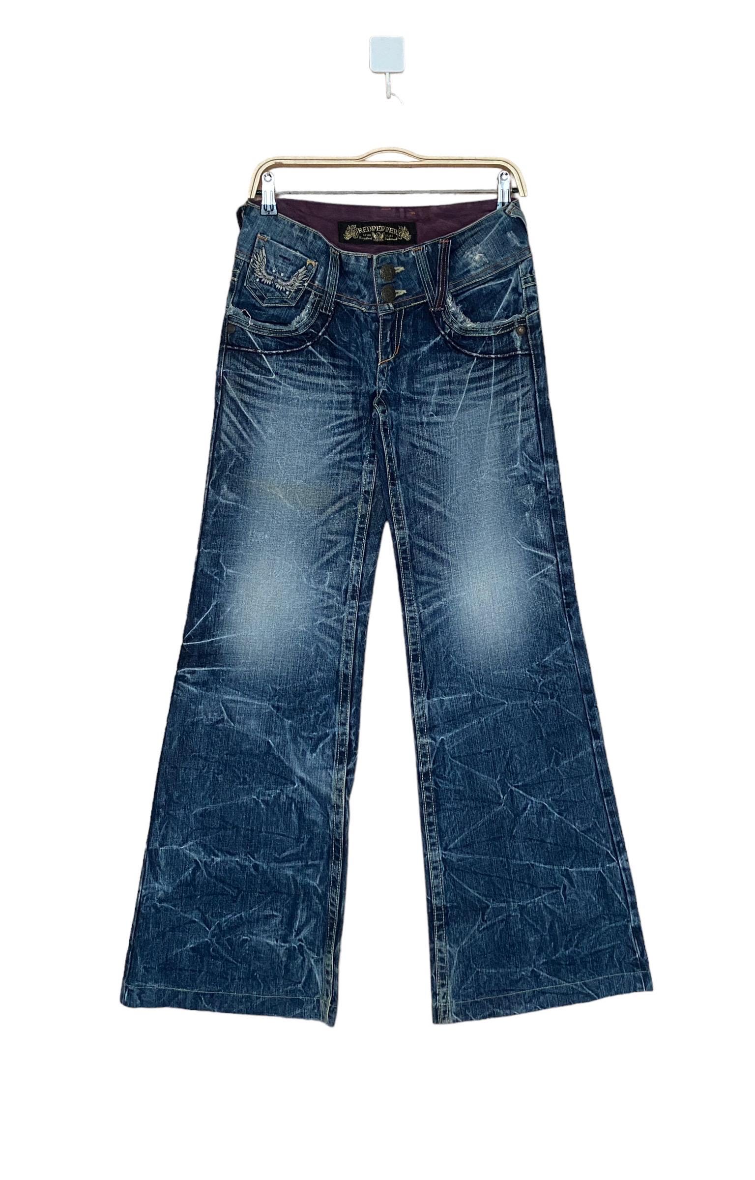 00s archive RED PEPPER flared denim y2k - メルカリ