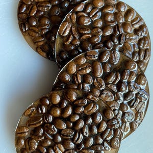 Coffee  bean resin coasters