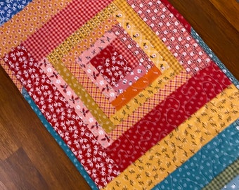 Log Cabin Table Runner