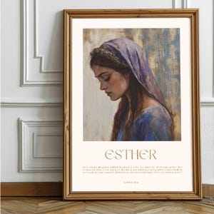 Esther 4:14 Digital Wall Art | Women of the Bible | Christian Home Decor
