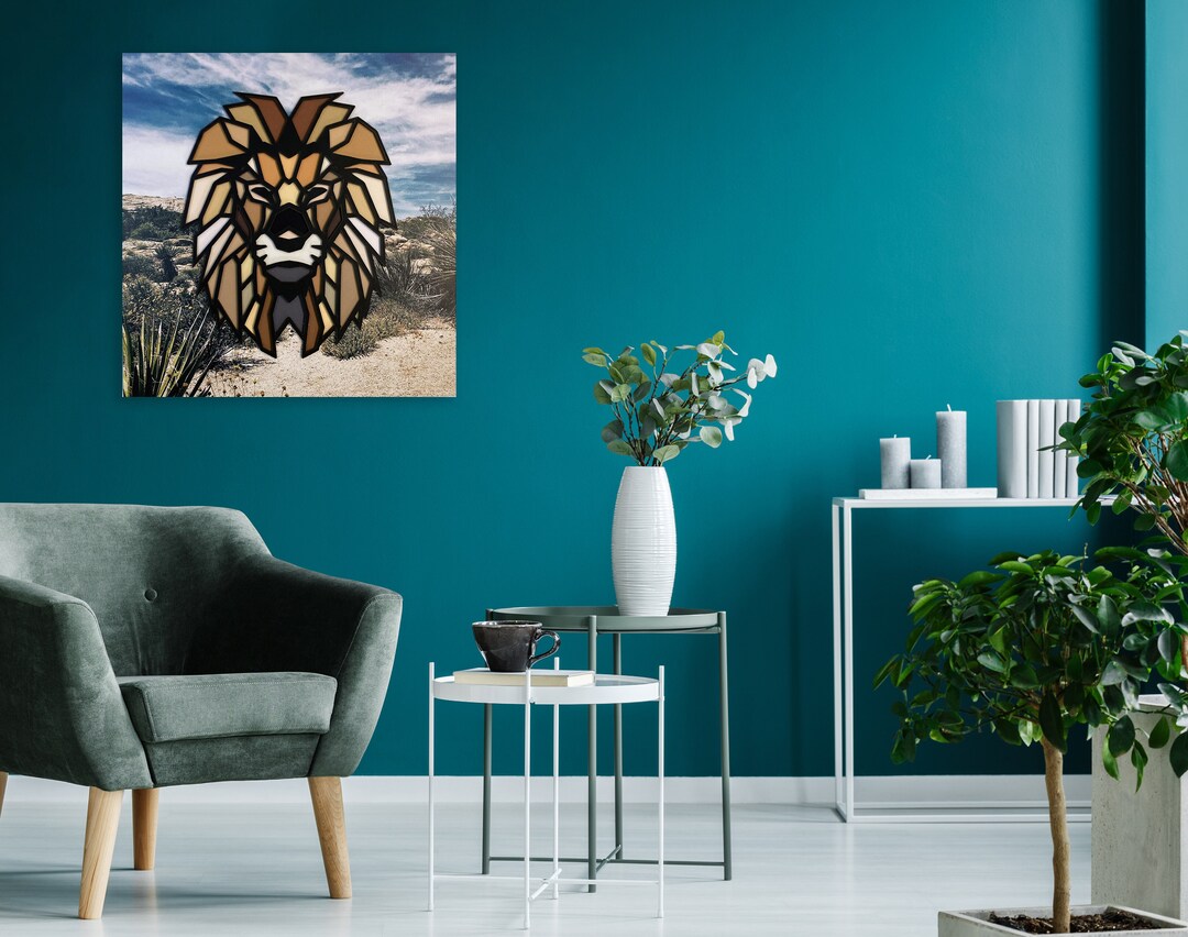 Wood 3d Wall Art Lion Wall Art Safari Wall Decor Art Wooden Etsy