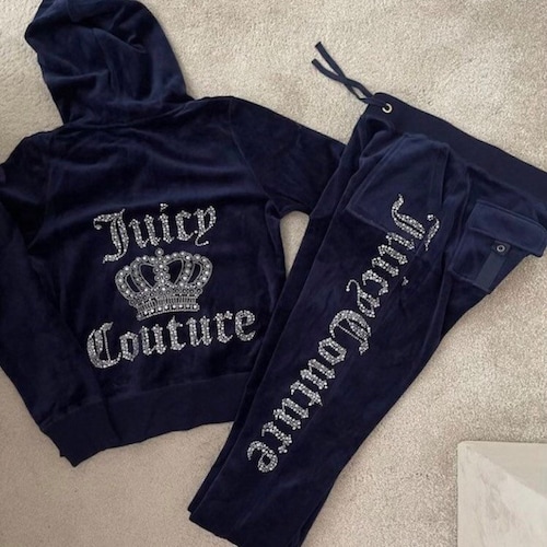 Juicy Coutoure Two Piece Velvet Tracksuit Etsy