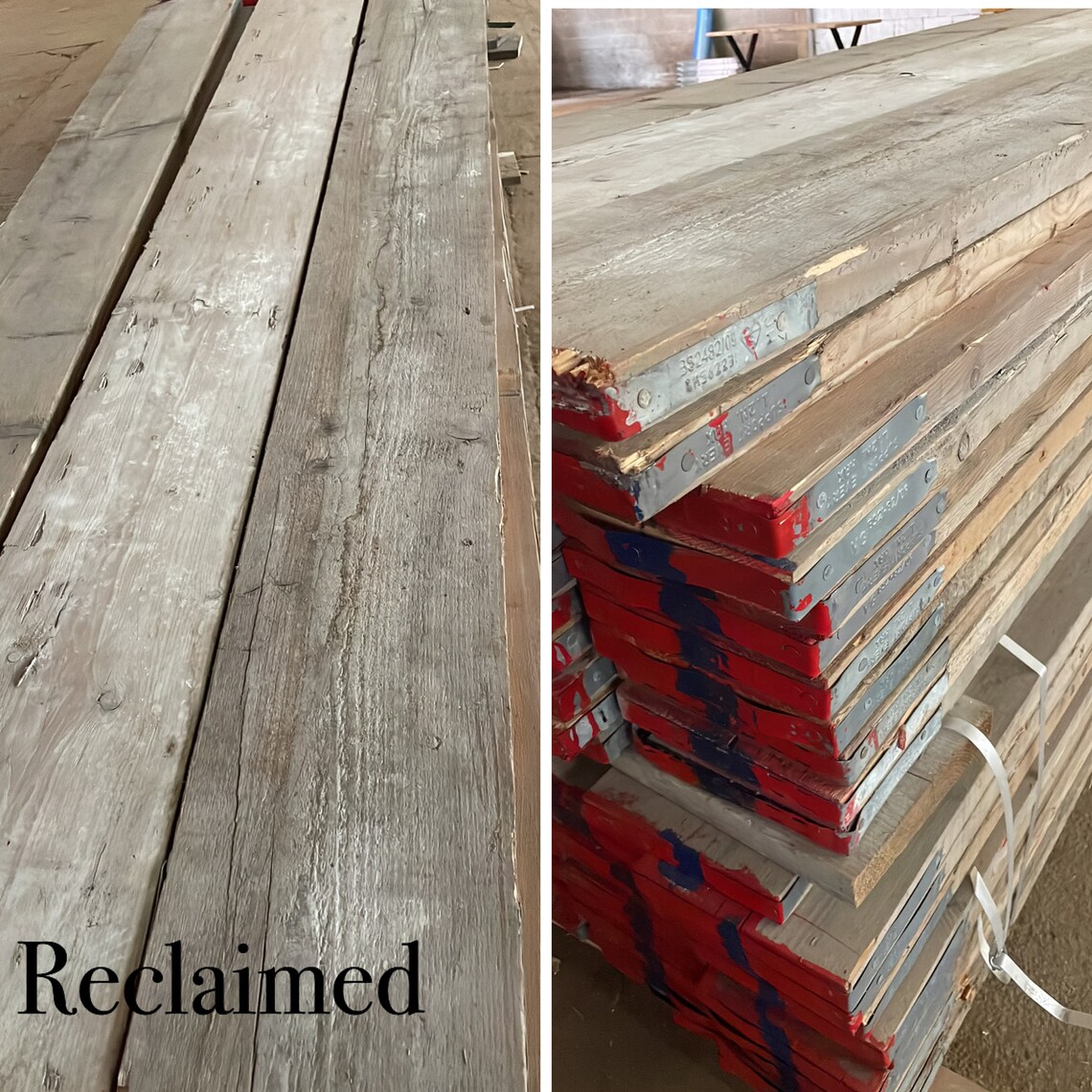 Unfinished Scaffold Boards Cut to Size Make Rustic Wooden Shelves or