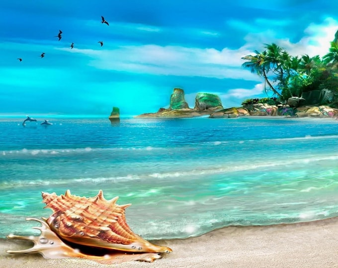 Paint By Number | Seashells on Beach