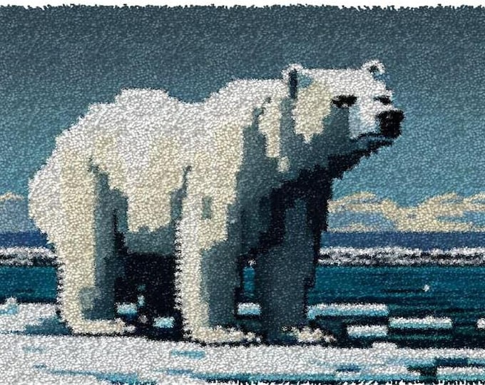 Rug Making Latch Hooking Kit | Polar Bear