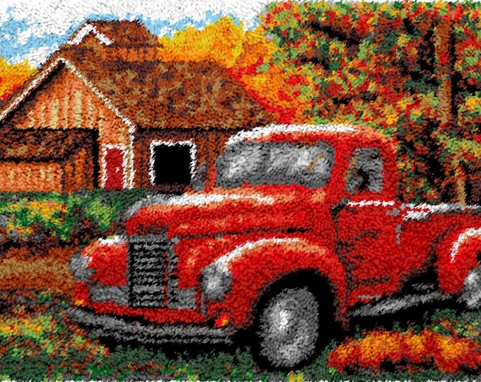 Rug Making Latch Hooking Kit | vintage trucks