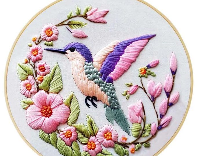 Cross Stitch Needlework Embroidery Kits | Humminbird (20 cm)