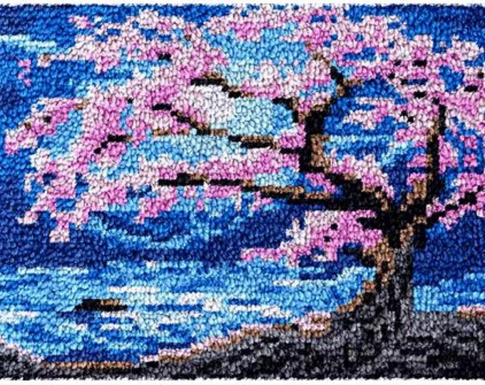 Rug Making Latch Hooking Kit | Cherry Blossom