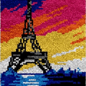 Rug Making Latch Hooking Kit | Paris Sunset