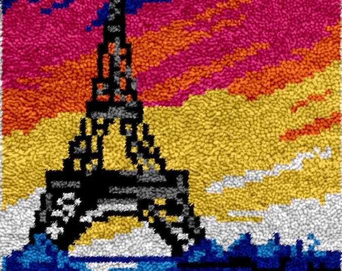 Rug Making Latch Hooking Kit | Paris Sunset