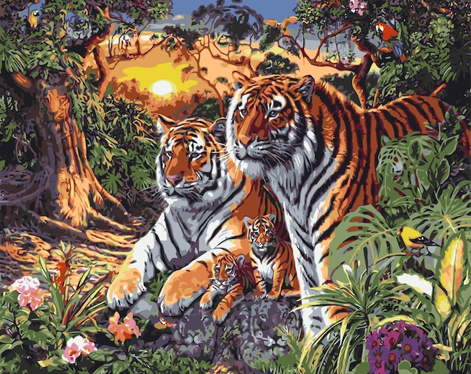 Paint By Numbers | Tigers