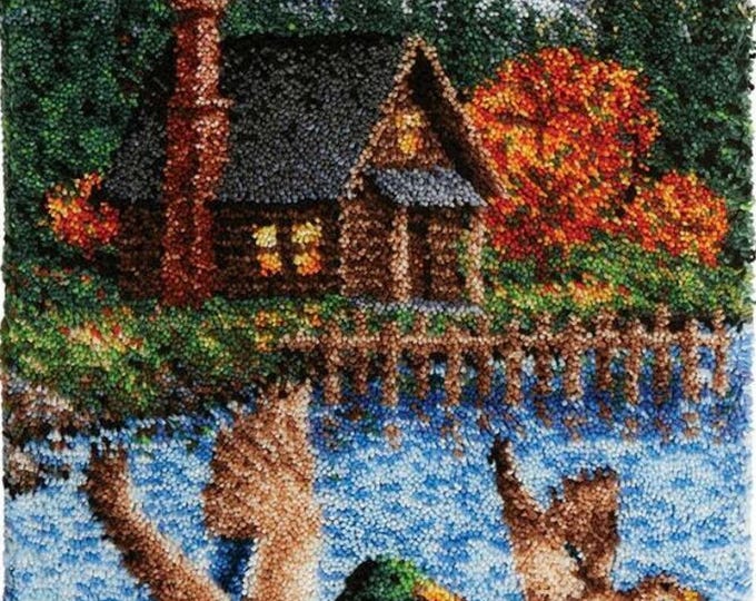 Rug Making Latch Hooking Pattern Only | Ducks (102 x 69 cm)