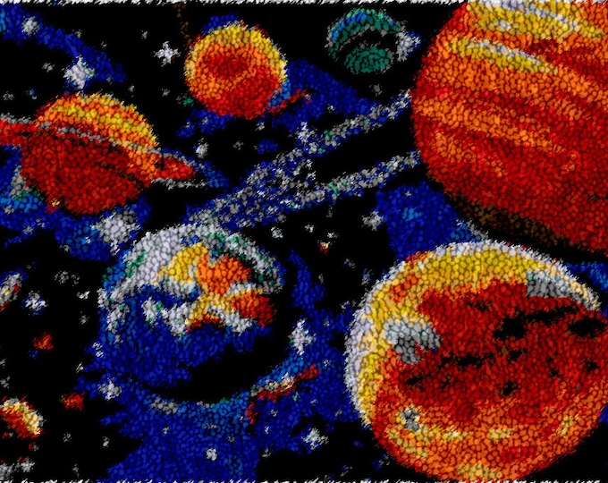 Rug Making Latch Hooking Kit | Planets