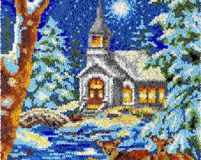 Rug Making Latch Hooking Kit | Winter Church