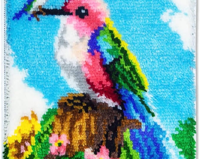 Rug Making Latch Hooking Kit | Two Hummingbirds