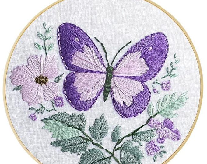Cross Stitch Needlework Embroidery Kits | Butterfly (20 cm)