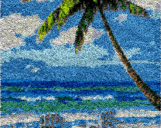 Rug Making Latch Hooking Kit | Quiet Beach