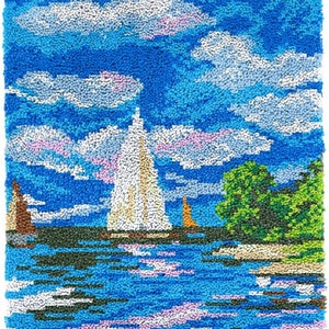 Rug Making Latch Hooking Kit | Coastal Scenery