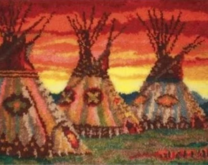 Rug Making Latch Hooking Kit | Teepees
