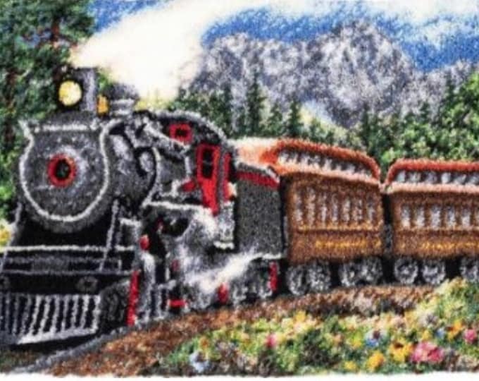 Rug Making Latch Hooking Kit | Train (52x38cm)