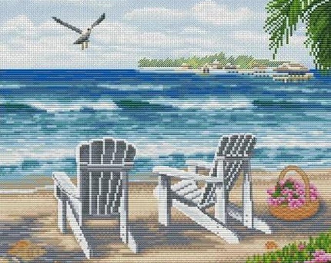 Cross Stitching Pattern PDF | Seaside