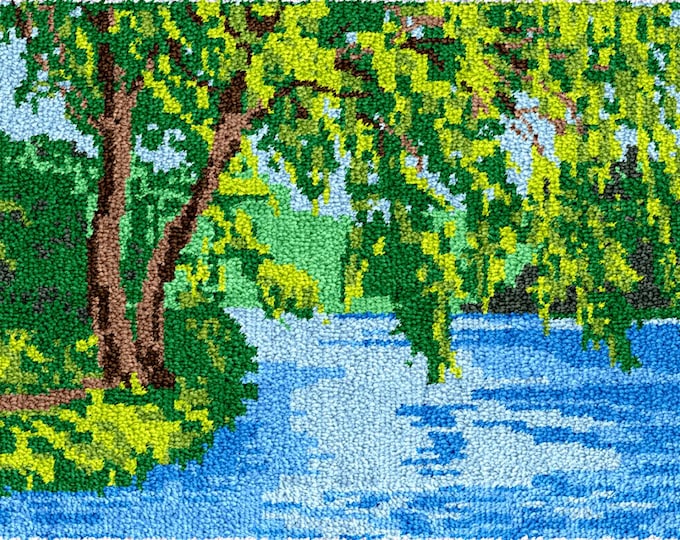 Rug Making Latch Hooking Kit | Spring Landscape