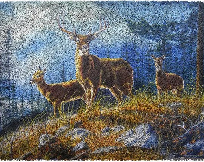 Rug Making Latch Hooking Kit | Three Deers