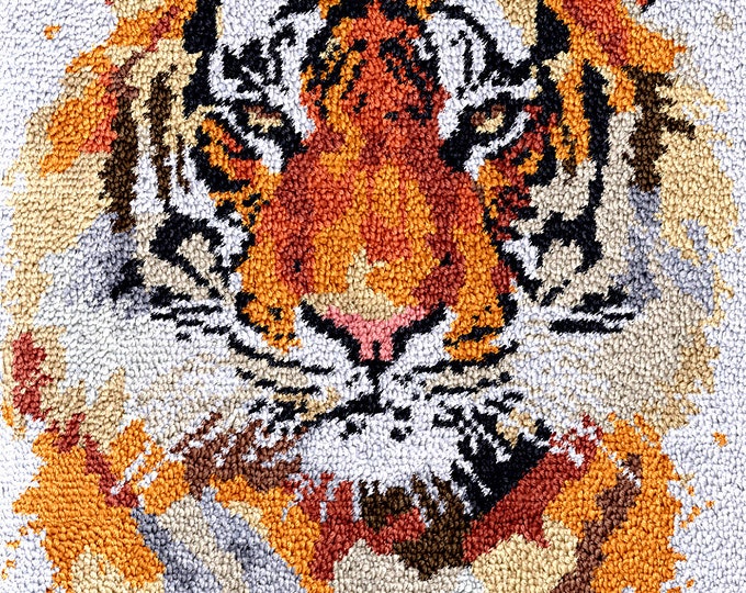 Rug Making Latch Hooking Kit | tiger