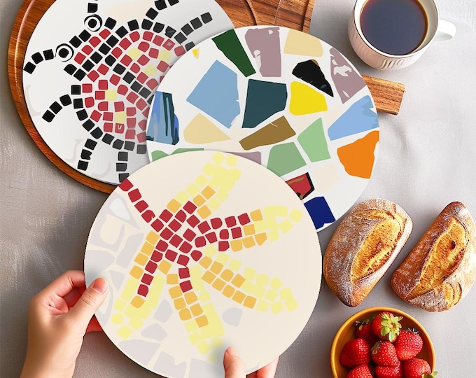 4 Paint by Number Placemats 20 cm