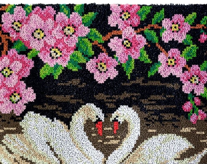 Rug Making Latch Hooking Kit | Ywo Swans Lake