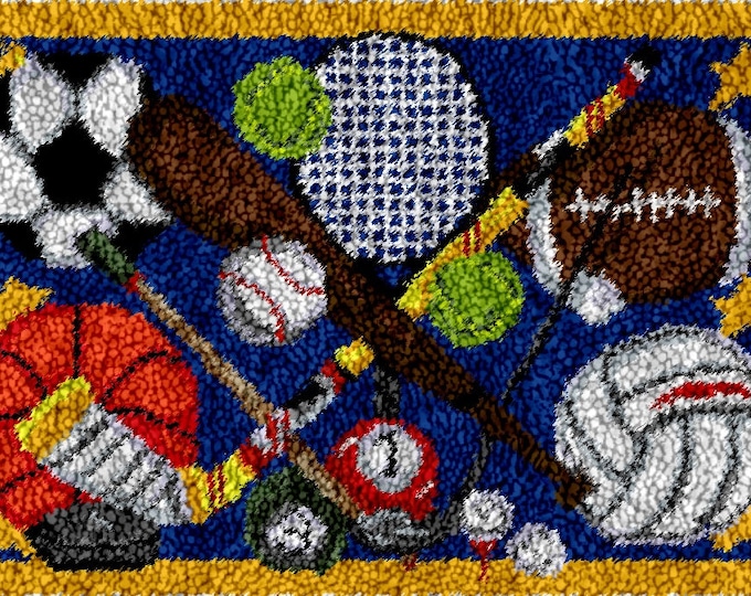 Rug Making Latch Hooking Kit | Sports