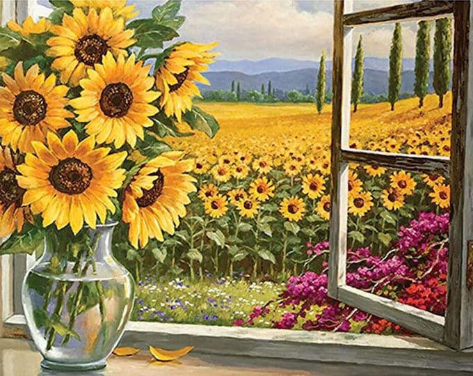 Diamond Painting Kit | Sunflowers