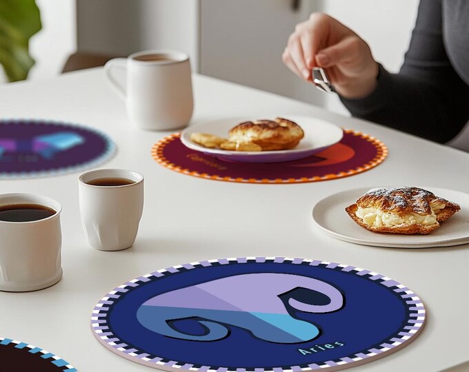 12 Paint by Number Placemats 20 cm