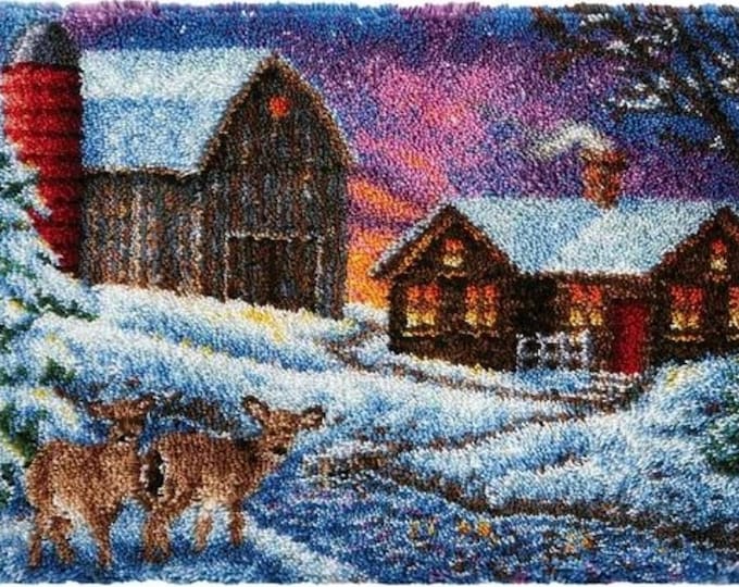 Rug Making Latch Hooking Kit | 2 Deer Country